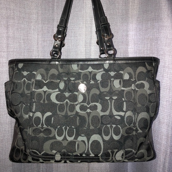 Signature Coach Diaper Bag - Black - Picture 1 of 9